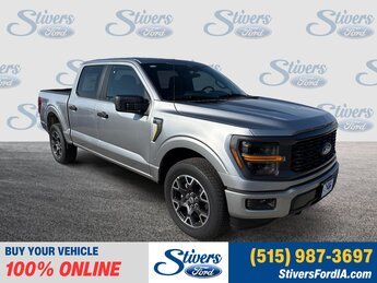 2025 Iconic Silver Metallic Ford F-150 STX 4X4 Automatic 4 Door