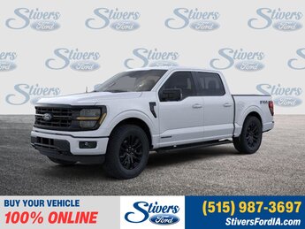 2025 Oxford White Ford F-150 XLT Automatic 4X4 3.5L PowerBoost Full-Hybrid V6 Engine