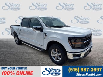 2025 Oxford White Ford F-150 XLT 3.5L PowerBoost Full-Hybrid V6 Engine Automatic Truck