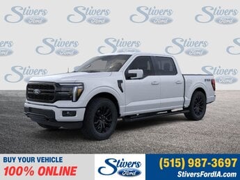 2025 Oxford White Ford F-150 Lariat 4X4 Truck 5.0L V8 Engine