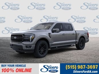 2025 Carbonized Gray Metallic Ford F-150 Lariat Truck 4 Door 5.0L V8 Engine Automatic 4X4