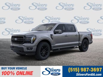 2025 Carbonized Gray Metallic Ford F-150 Lariat Truck 4 Door 5.0L V8 Engine Automatic 4X4