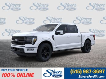 2025 Star White Metallic Tri-Coat Ford F-150 Platinum Automatic Truck 4X4 4 Door 3.5L PowerBoost Full-Hybrid V6 Engine