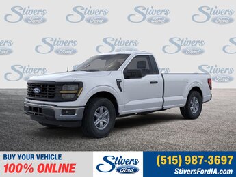 2025 Oxford White Ford F-150 XL 2.7L V6 EcoBoost Engine Truck Automatic