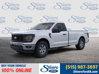 2025 Oxford White Ford F-150 XL 4X4 Automatic Truck