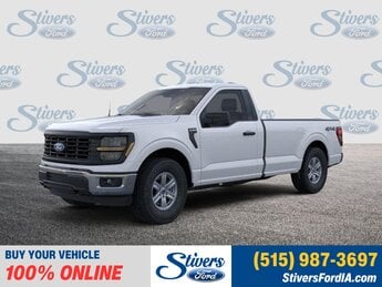 2025 Oxford White Ford F-150 XL 4X4 Automatic Truck