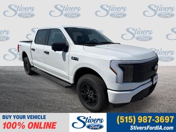 2025 Oxford White Ford F-150 Lightning XLT AWD Automatic Electric Motor Engine Truck
