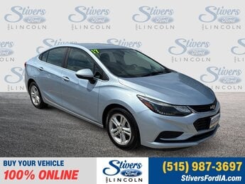 2017 Chevrolet Cruze LT 4 Door 1.4L 4-Cylinder Turbo DOHC CVVT Engine FWD Sedan