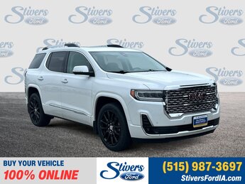 2020 White Frost Tricoat GMC Acadia Denali AWD SUV Automatic 3.6L V6 SIDI Engine 4 Door