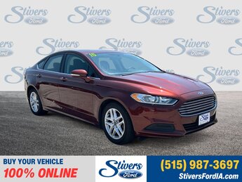 2015 Bronze Fire Metallic Tinted Clearcoat Ford Fusion SE Sedan Automatic 4 Door FWD 2.5L iVCT Engine