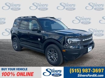 2025 Shadow Black Ford Bronco Sport Big Bend Automatic 1.5L EcoBoost Engine 4 Door 4X4 SUV