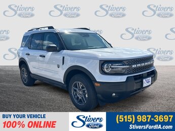 2025 Oxford White Ford Bronco Sport Big Bend 1.5L EcoBoost Engine 4 Door SUV Automatic 4X4