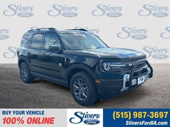 2025 Shadow Black Ford Bronco Sport Big Bend SUV 1.5L EcoBoost Engine 4X4 Automatic 4 Door
