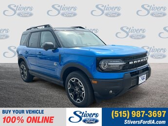 2025 Velocity Blue Metallic Ford Bronco Sport Outer Banks SUV Automatic 1.5L EcoBoost Engine