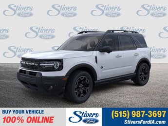 2025 Oxford White Ford Bronco Sport Outer Banks 1.5L EcoBoost Engine SUV 4X4 Automatic