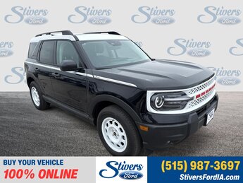 2025 Shadow Black Ford Bronco Sport Heritage 4X4 1.5L EcoBoost Engine SUV 4 Door