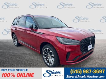 2025 Red Carpet Tinted Clearcoat Lincoln Aviator Premiere SUV 4 Door AWD Automatic 3.0L V6 Engine