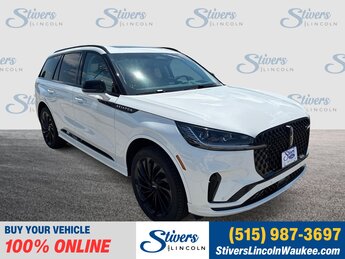 2025 Pristine White Metallic Tri-Coat Lincoln Aviator Reserve AWD SUV 4 Door Automatic 3.0L V6 Engine