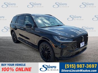 2025 Infinite Black Metallic Clearcoat Lincoln Aviator Reserve AWD Automatic 3.0L V6 Engine SUV