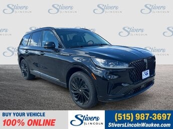 2025 Infinite Black Metallic Clearcoat Lincoln Aviator Reserve 4 Door 3.0L V6 Engine AWD Automatic SUV