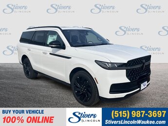 2025 Pristine White Metallic Tri-Coat Lincoln Navigator Reserve 4 Door Automatic 3.5L V6 Engine 4X4