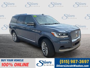 2023 Ocean Drive Blue Metallic Tinted Clearcoat Lincoln Navigator Reserve SUV Automatic 4X4