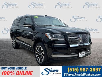 2023 Infinite Black Metallic Clearcoat Lincoln Navigator L Reserve 4X4 4 Door Automatic SUV