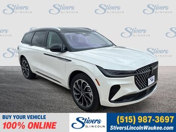 2025 White Platinum Metallic Tri-Coat Lincoln Nautilus Reserve SUV AWD 4 Door 2.0L GTDi Engine