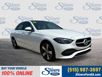 2023 white Mercedes-Benz C-Class C 300 2.0L I4 Turbocharged Engine Sedan Automatic