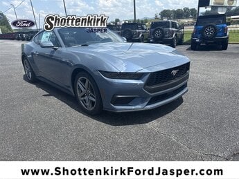 2025 Vapor Blue Metallic Ford Mustang EcoBoost Automatic Car RWD EcoBoost 2.3L I4 GTDi DOHC Turbocharged VCT Engine