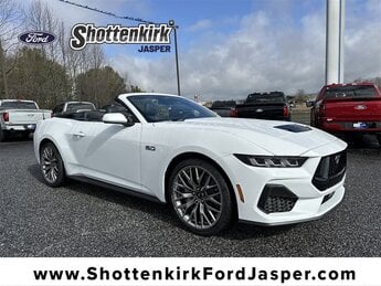 2025 Oxford White Ford Mustang GT Premium RWD 2 Door Automatic 5.0L V8 Ti-VCT Engine Convertible