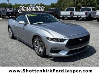 2024 Iconic Silver Metallic Ford Mustang EcoBoost Premium EcoBoost 2.3L I4 GTDi DOHC Turbocharged VCT Engine Automatic Convertible