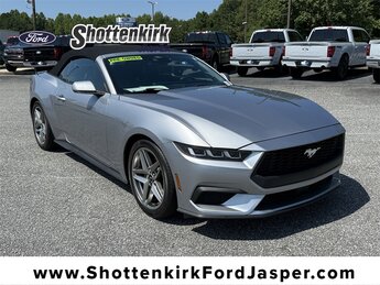 2024 Iconic Silver Metallic Ford Mustang EcoBoost Premium EcoBoost 2.3L I4 GTDi DOHC Turbocharged VCT Engine Automatic Convertible