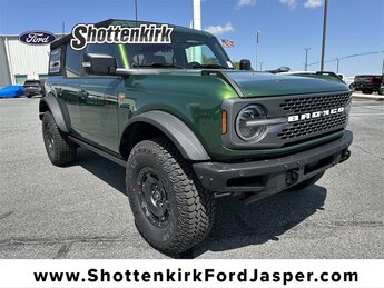 2025 Eruption Green Metallic Ford Bronco Badlands 2.7L EcoBoost V6 Engine 4 Door 4X4 SUV Automatic