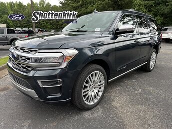 2024 Stone Blue Metallic Ford Expedition Platinum EcoBoost 3.5L V6 GTDi DOHC 24V Twin Turbocharged Engine 4X4 Automatic