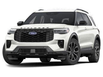 2025 Star White Metallic Tri-Coat Ford Explorer ST-Line 2.3L EcoBoost I-4 Engine 4 Door RWD Automatic SUV