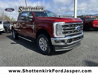 2025 Ruby Red Metallic Tinted Clearcoat Ford Super Duty F-250 SRW Lariat 4X4 4 Door Truck