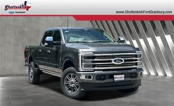 2025 Gray Metallic Ford Super Duty F-350 SRW Platinum 6.7L High Output Power Stroke V8 Diesel Engine Automatic 4X4