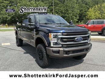 2022 Antimatter Blue Metallic Ford Super Duty F-350 SRW King Ranch Automatic 4 Door Power Stroke 6.7L V8 DI 32V OHV Turbodiesel Engine 4X4