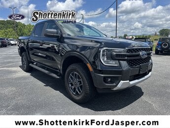 2024 Shadow Black Ford Ranger XLT EcoBoost 2.3L I4 GTDi DOHC Turbocharged VCT Engine Truck Automatic