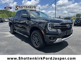 2024 Shadow Black Ford Ranger XLT EcoBoost 2.3L I4 GTDi DOHC Turbocharged VCT Engine Truck Automatic