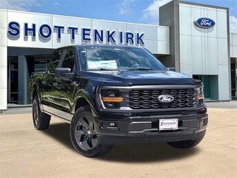 2025 Agate Black Metallic Ford F-150 STX RWD 4 Door Automatic Truck 2.7L V6 EcoBoost Engine