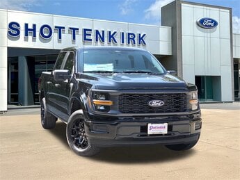 2025 Agate Black Metallic Ford F-150 STX Truck RWD 2.7L V6 EcoBoost Engine Automatic