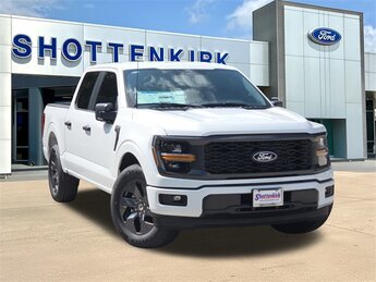 2025 Oxford White Ford F-150 STX Automatic Truck 2.7L V6 EcoBoost Engine 4 Door