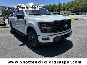 2025 Space White Metallic Ford F-150 XLT 4X4 Truck 2.7L V6 EcoBoost Engine