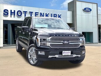 2025 Agate Black Metallic Ford F-150 Platinum Truck 3.5L PowerBoost Full-Hybrid V6 Engine 4X4 Automatic