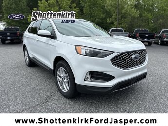 2024 Oxford White Ford Edge SEL EcoBoost 2.0L I4 GTDi DOHC Turbocharged VCT Engine SUV AWD Automatic 4 Door