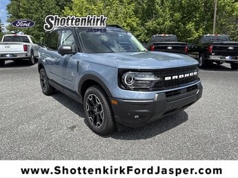 2025 Azure Gray Metallic Tri-Coat Ford Bronco Sport Outer Banks Automatic 4X4 4 Door SUV