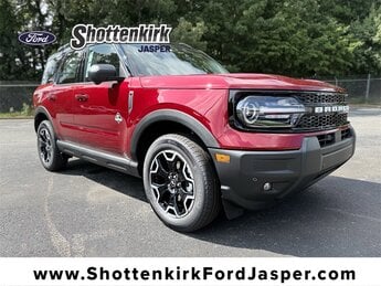 2025 Ruby Red Metallic Tinted Clearcoat Ford Bronco Sport Outer Banks Automatic SUV 4 Door