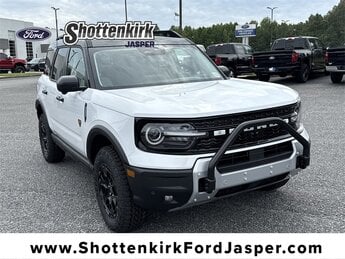 2025 Oxford White Ford Bronco Sport Badlands Automatic EcoBoost 2.0L I4 GTDi DOHC Turbocharged VCT Engine SUV 4X4